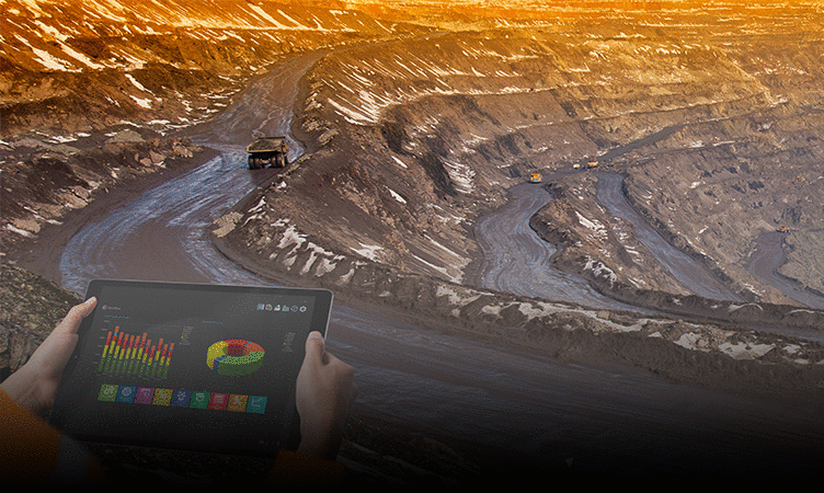 simulated mine site