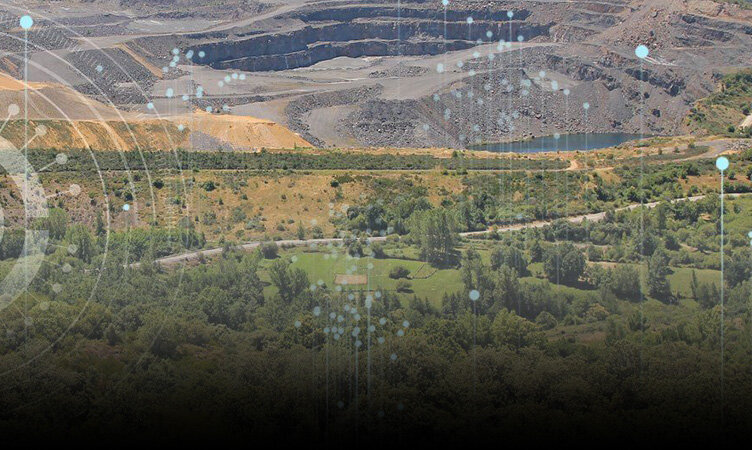 Green space at mine site