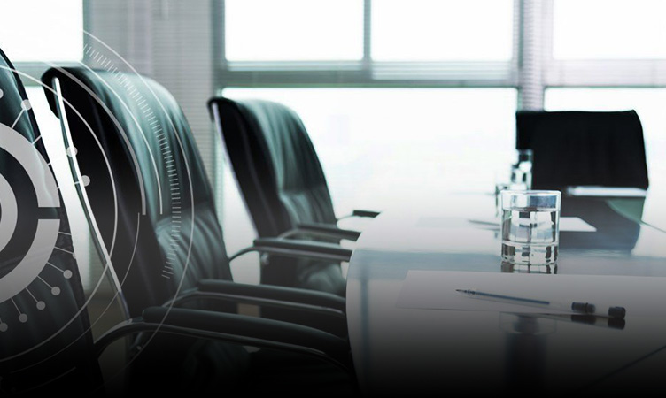 Boardroom desk and chairs