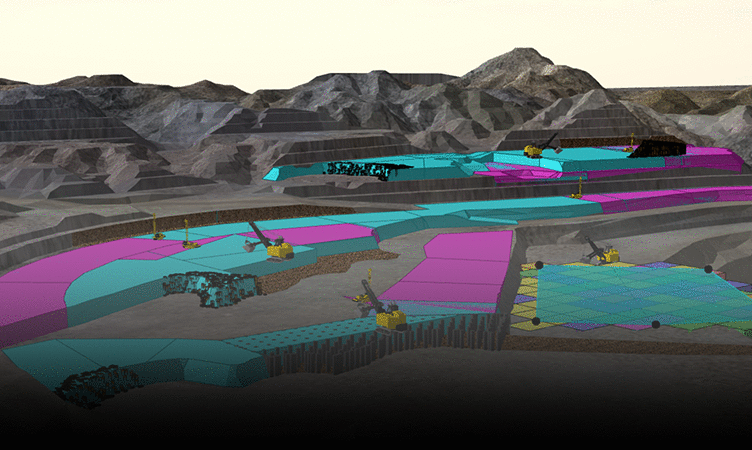 simulated mine site