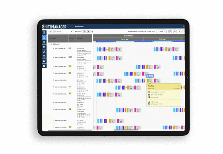 ShiftManager iPad Mockup