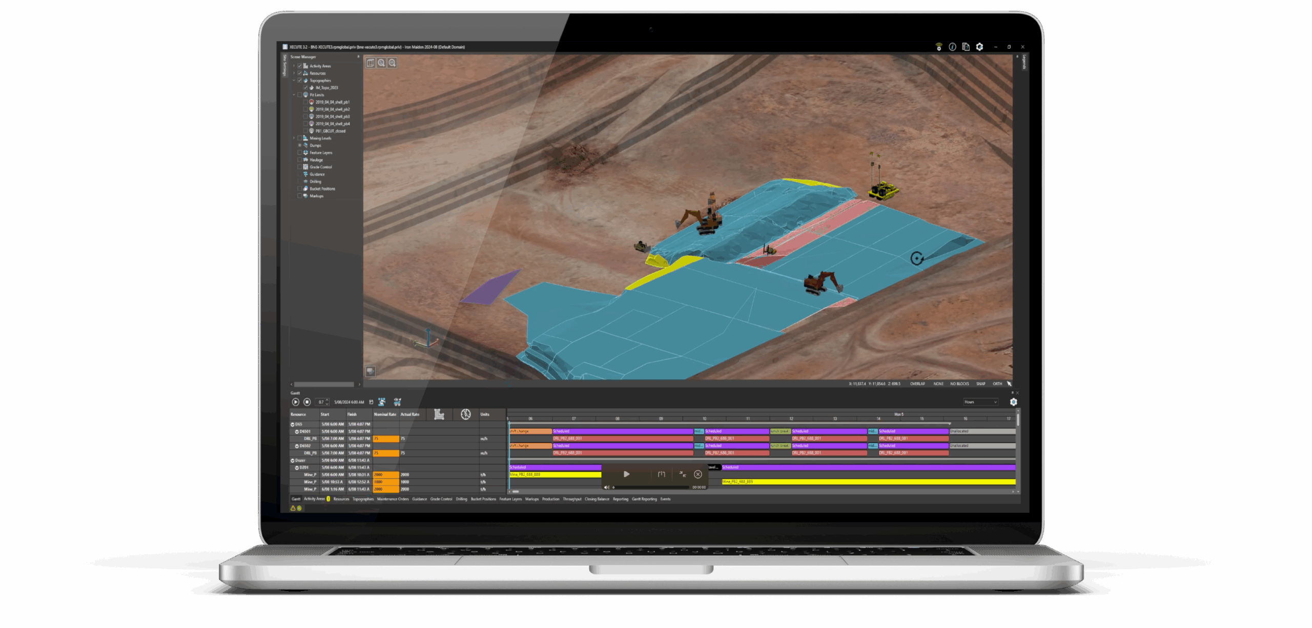 XECUTE software mockup